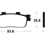 Plaquettes de frein TECNIUM ME347 organique
