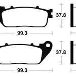 Plaquettes de frein TECNIUM MA362 organique