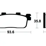 Plaquettes de frein TECNIUM MSS363 métal fritté