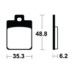 Plaquettes de frein TECNIUM ME368 organique