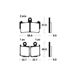Plaquettes de frein TECNIUM MFP369 métal fritté