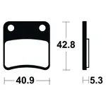 Plaquettes de frein TECNIUM ME379 organique