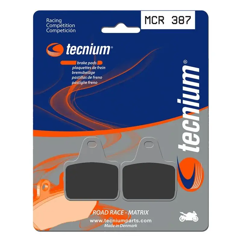 Plaquettes de frein TECNIUM MCR387 métal fritté carbone