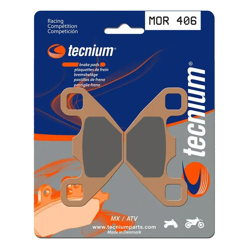 Plaquettes de frein TECNIUM MOR406 métal fritté