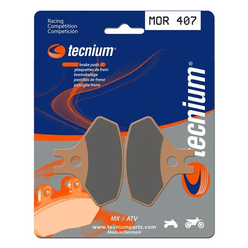 Plaquettes de frein TECNIUM MOR407 métal fritté