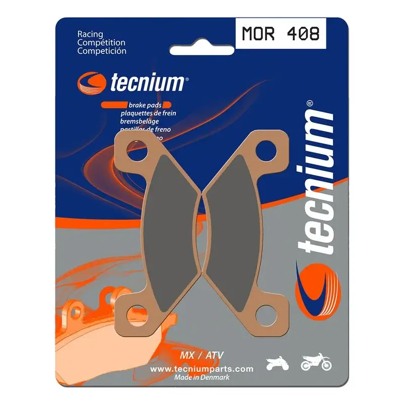 Plaquettes de frein TECNIUM MOR408 métal fritté