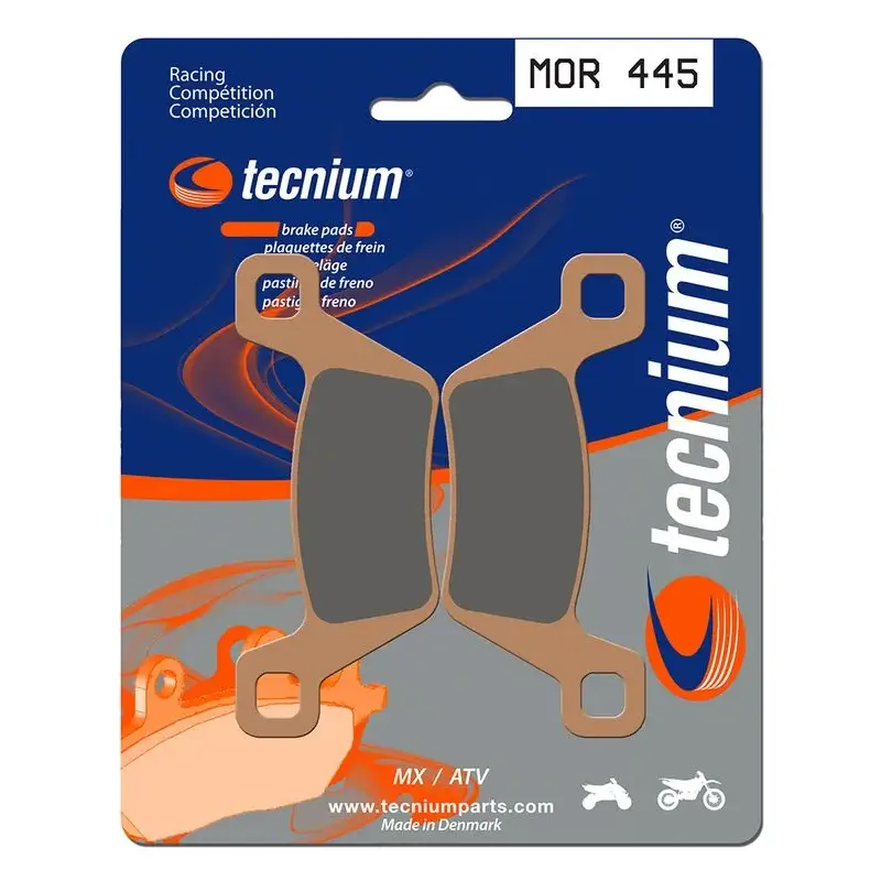 Plaquettes de frein TECNIUM MOR445 métal fritté