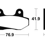 Plaquettes de frein TECNIUM ME51 organique
