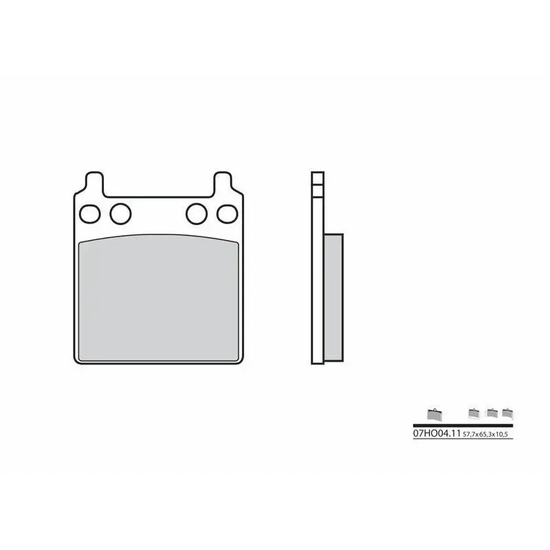 Plaquettes de frein BREMBO 07HO0411 composé origine
