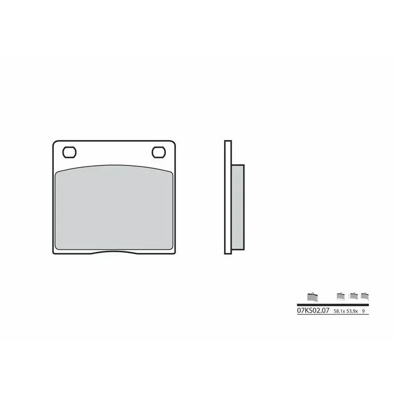 Plaquettes de frein BREMBO 07KS0207 composé origine