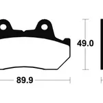 Plaquettes de frein TECNIUM ME72 organique