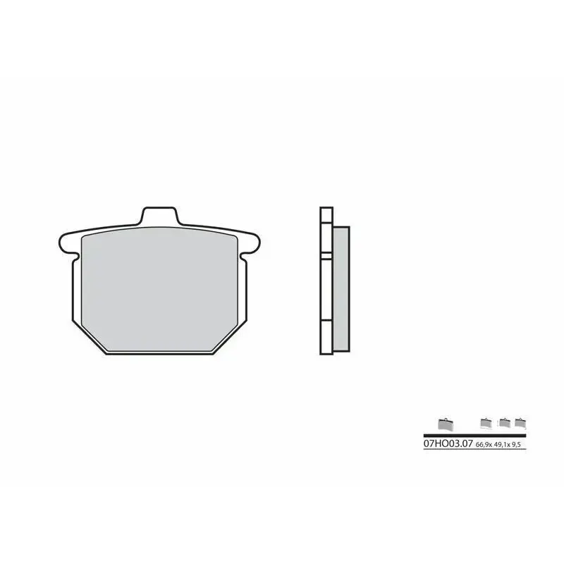 Plaquettes de frein BREMBO 07HO0307 organique Honda CB750