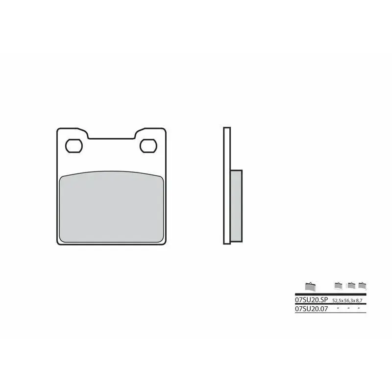 Plaquettes de frein BREMBO 07SU2007 organique Suzuki RF900R