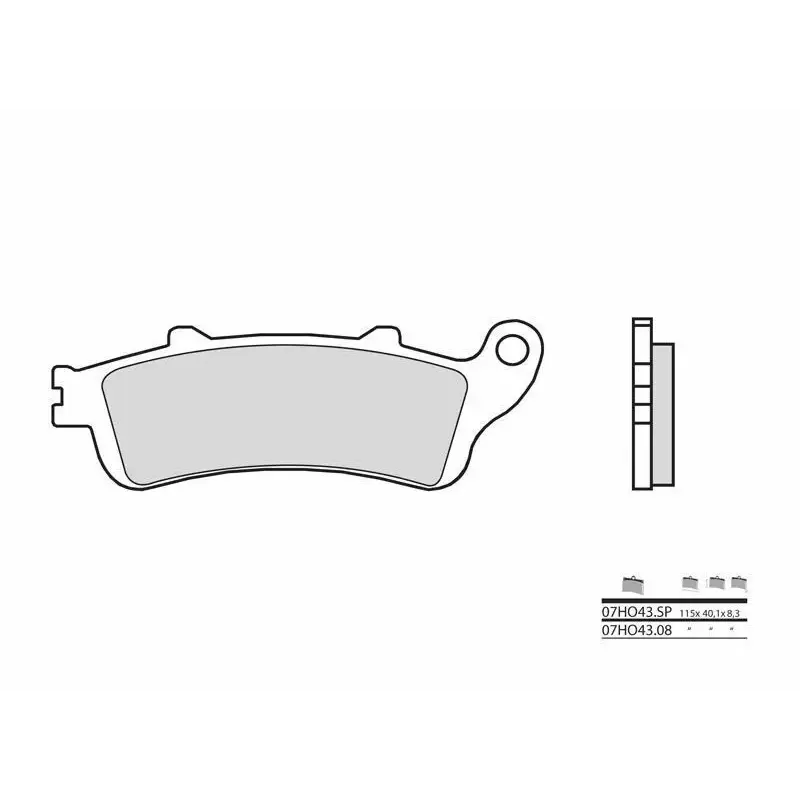 Plaquettes de frein BREMBO 07HO43SP métal fritté Honda