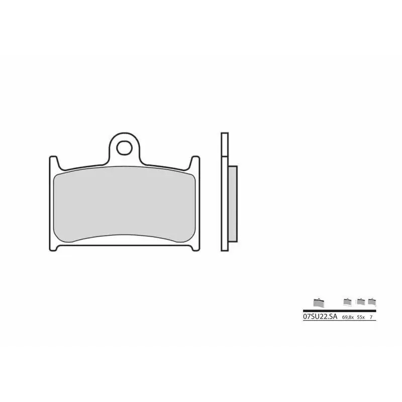 Plaquettes de frein BREMBO 07SU22SA métal fritté Suzuki
