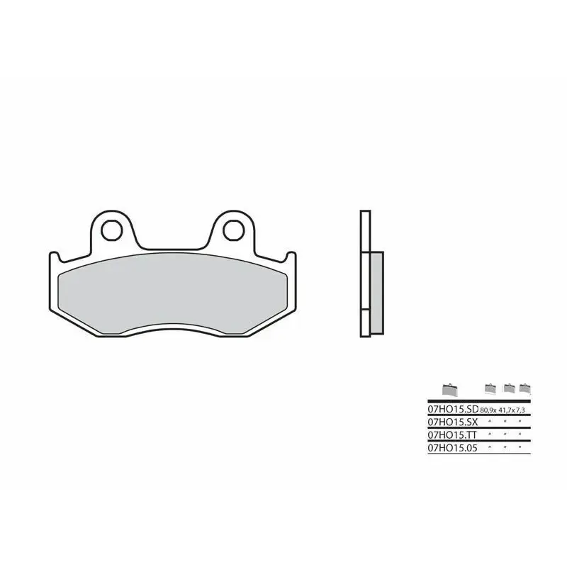 Plaquettes de frein BREMBO 07HO1505 organique Honda