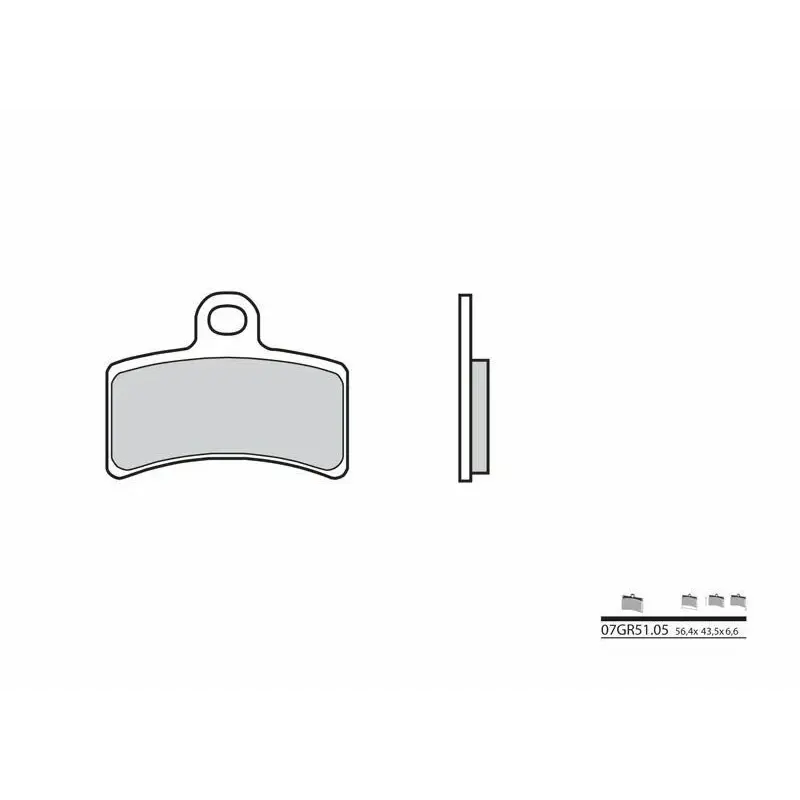 Plaquettes de frein BREMBO 07GR5105 organique Gas Gas Pampera