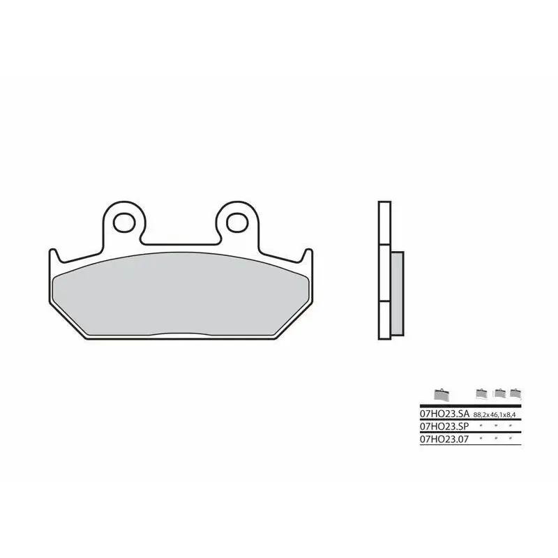 Plaquettes de frein BREMBO 07HO2307 organique Honda
