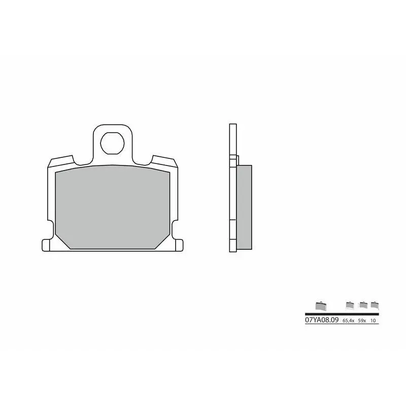 Plaquettes de frein BREMBO 07YA0809 organique