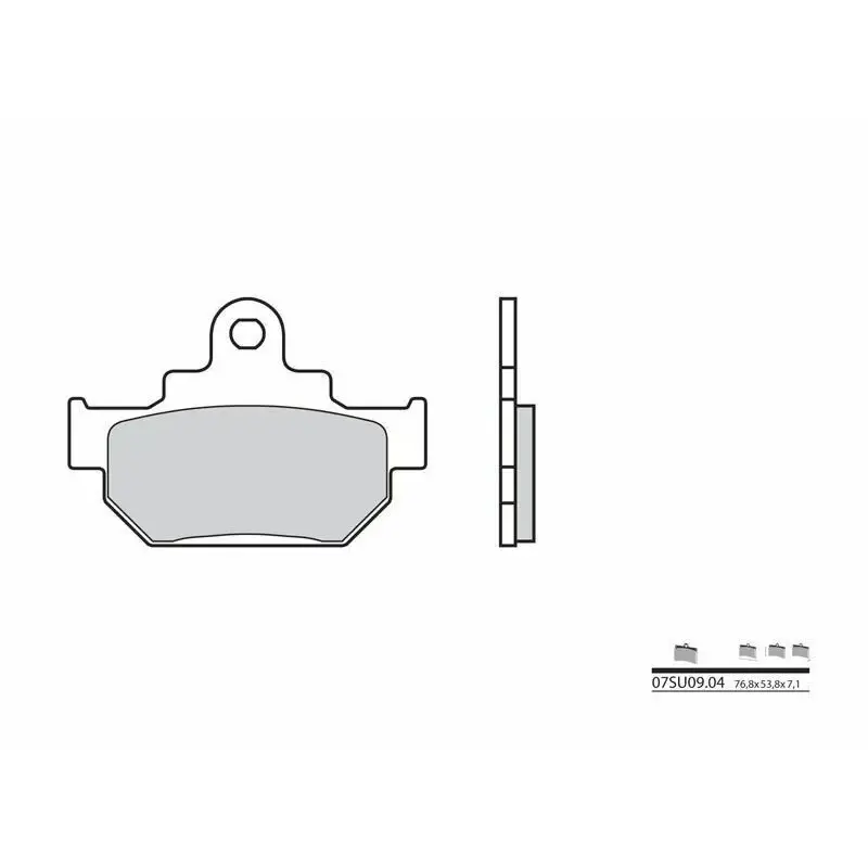 Plaquettes de frein BREMBO 07SU0904 organique