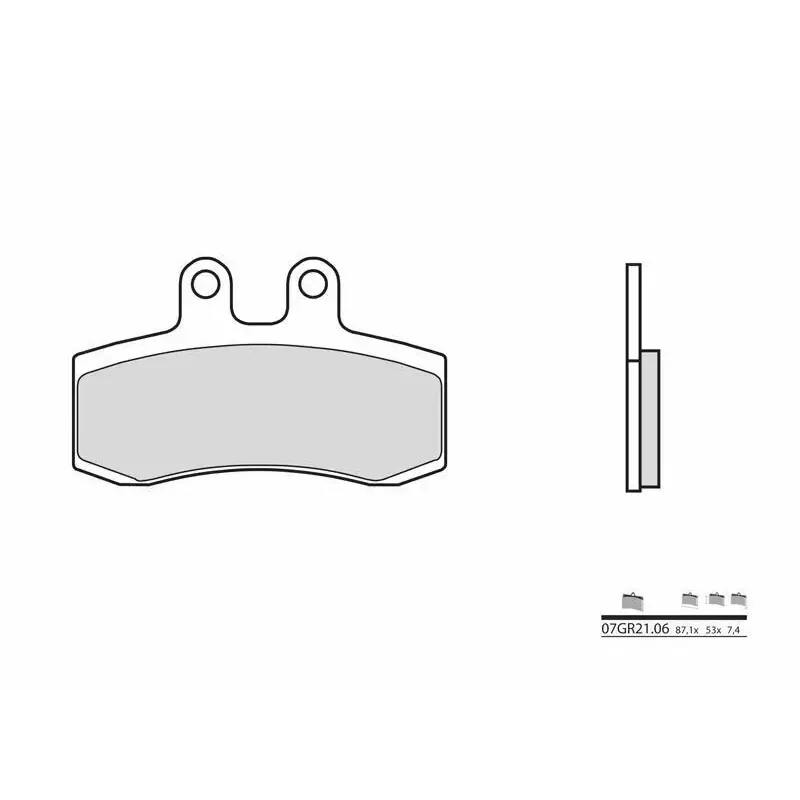 Plaquettes de frein BREMBO 07GR2106 organique Aprilia Pegaso 650/650 3