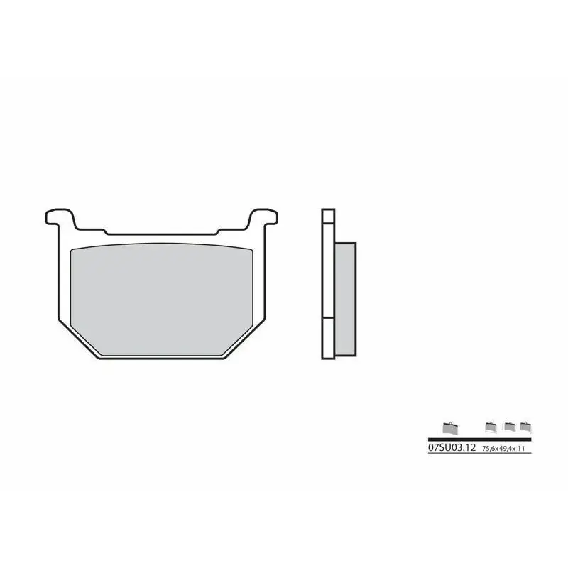 Plaquettes de frein BREMBO 07SU0312 organique Suzuki GSX
