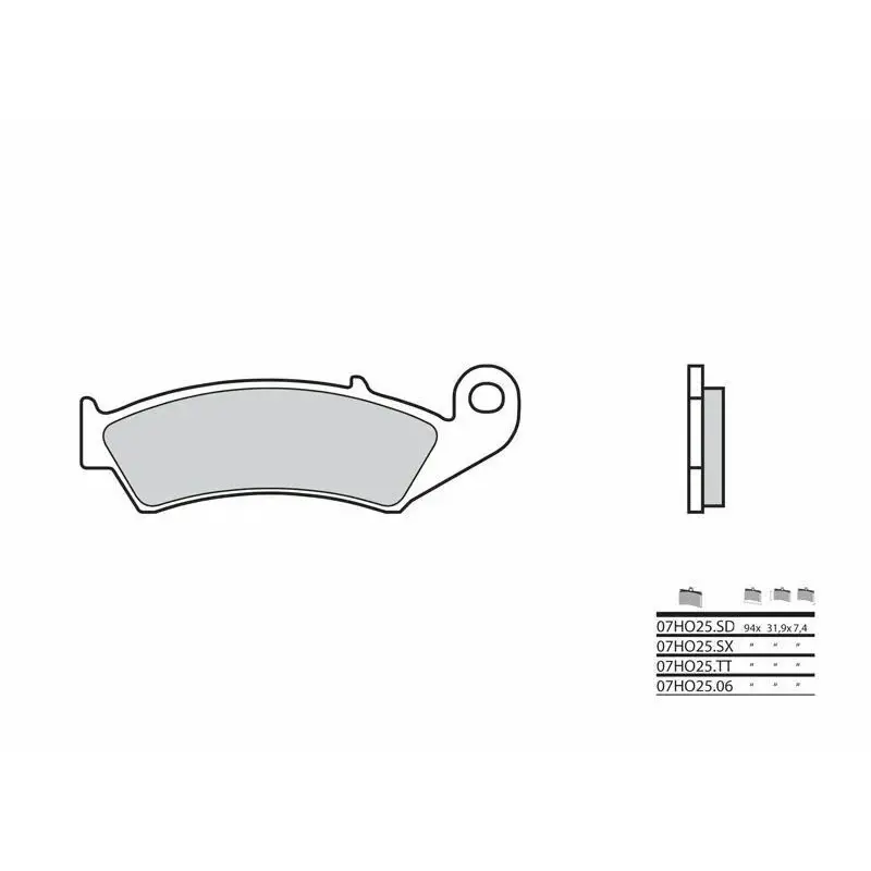 Plaquettes de frein BREMBO 07HO2506 organique Honda