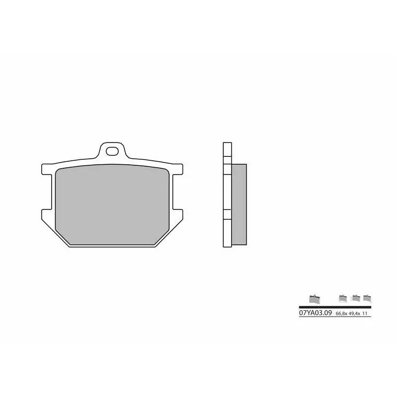 Plaquettes de frein BREMBO 07YA0309 organique Yamaha