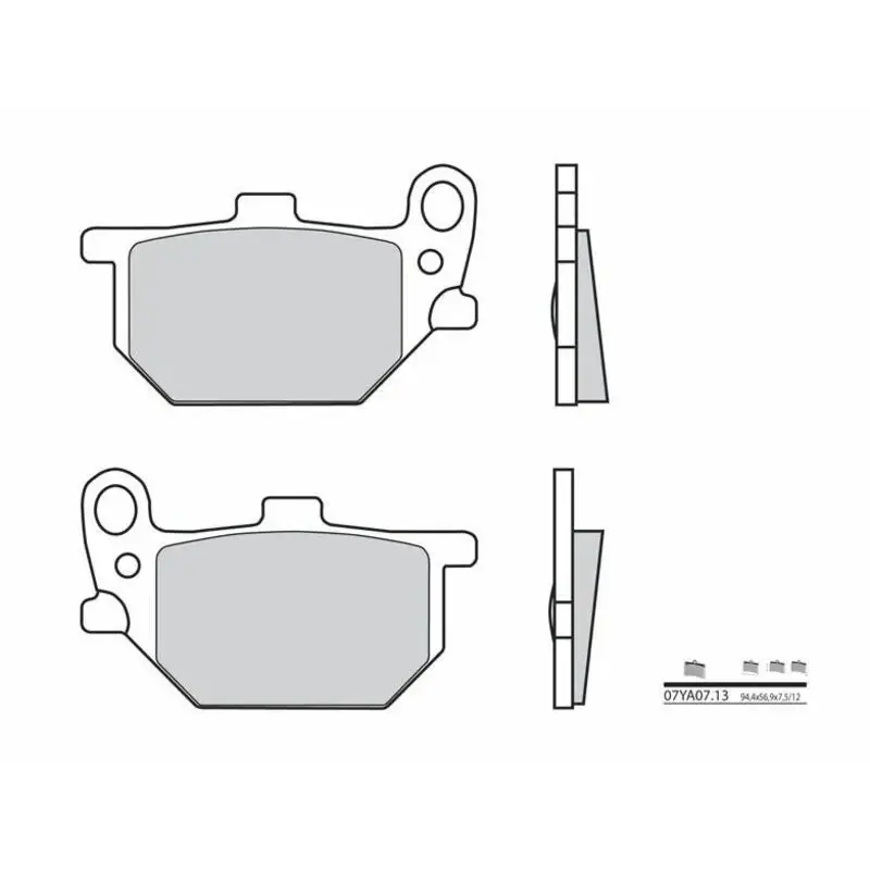 Plaquettes de frein BREMBO 07YA0713 organique