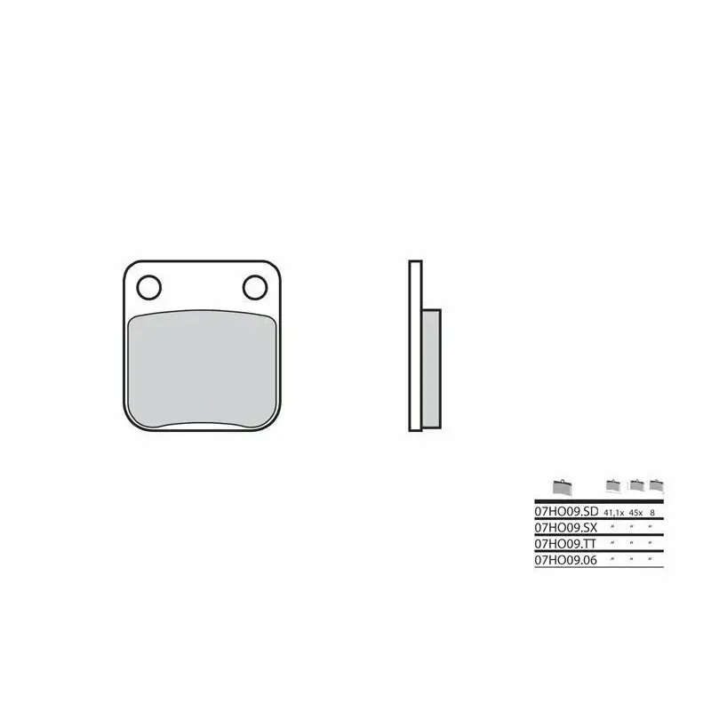 Plaquettes de frein BREMBO 07HO09SD métal fritté Suzuki