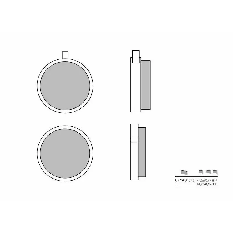 Plaquettes de frein BREMBO 07YA0113 organique Yamaha RD125X