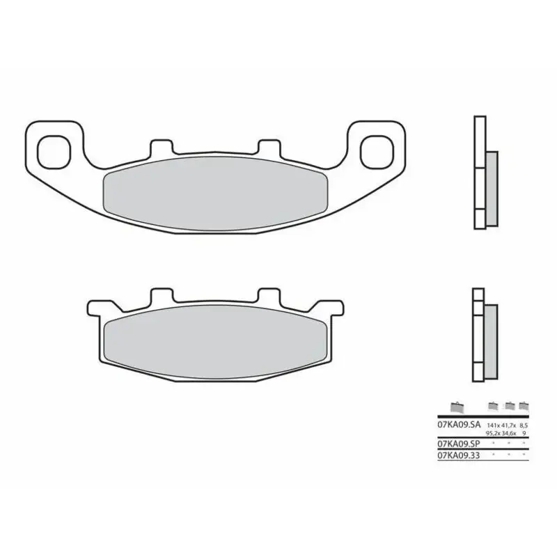 Plaquettes de frein BREMBO 07KA0933 organique Suzuki RG125 Wolf