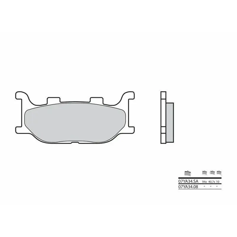 Plaquettes de frein BREMBO 07YA3408 organique Yamaha