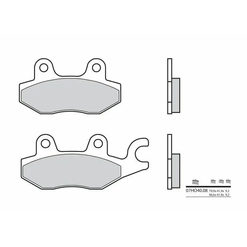 Plaquettes de frein BREMBO 07HO4008 organique