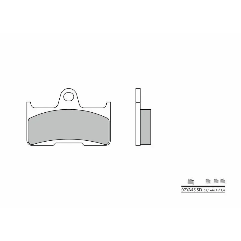 Plaquettes de frein BREMBO 07YA45SD métal fritté