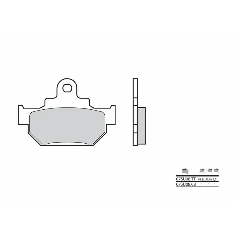Plaquettes de frein BREMBO 07SU0808 organique