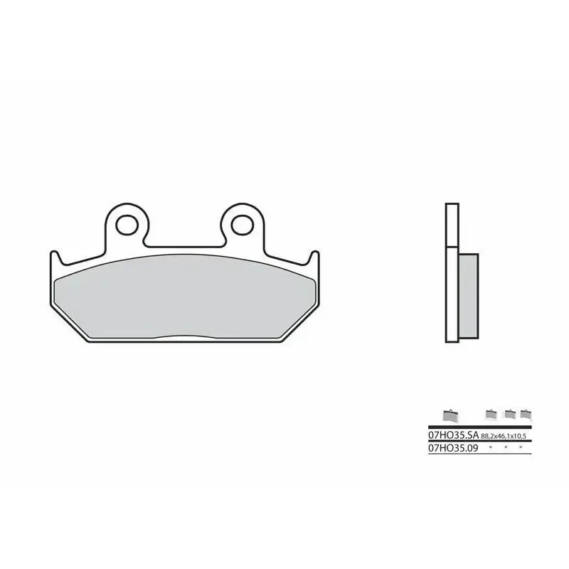 Plaquettes de frein BREMBO 07HO3509 organique Honda CB125T