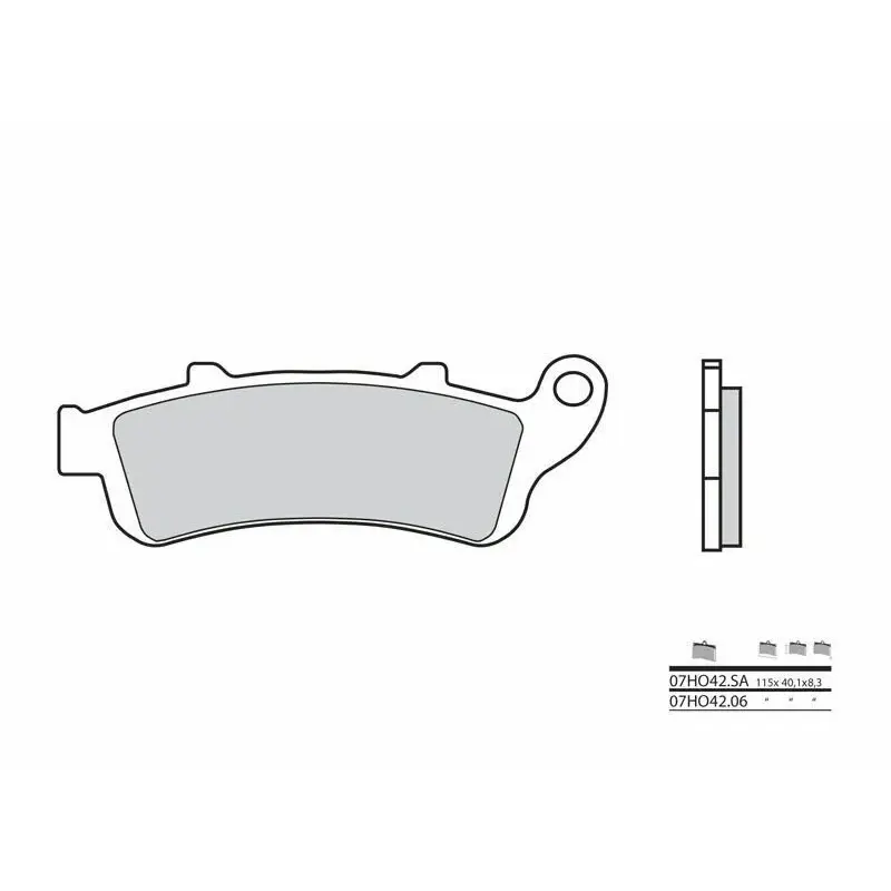 Plaquettes de frein BREMBO 07HO42SA métal fritté