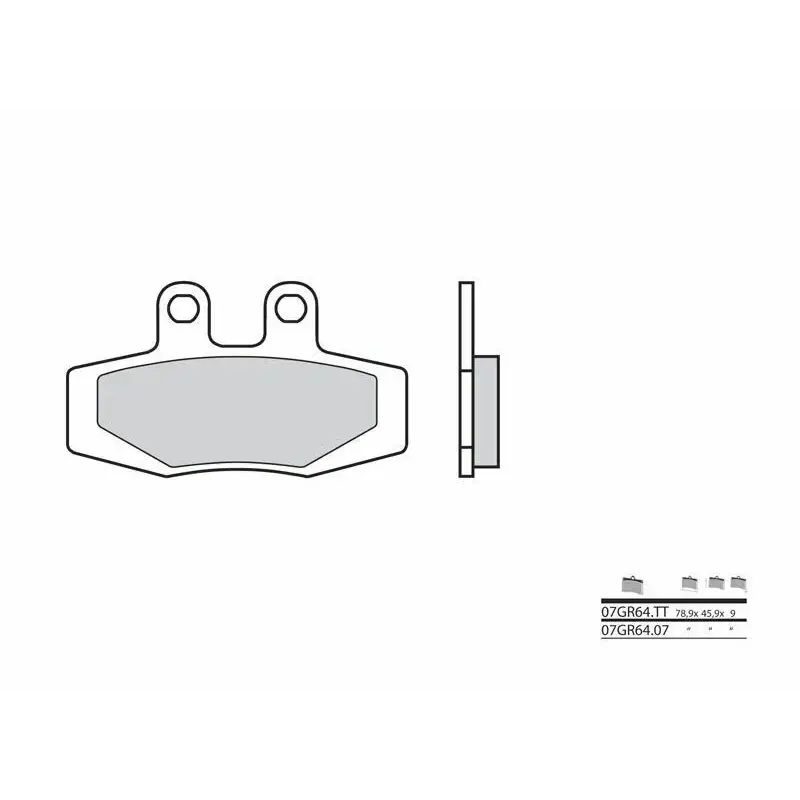 Plaquettes de frein BREMBO 07GR6407 organique KTM/Maico