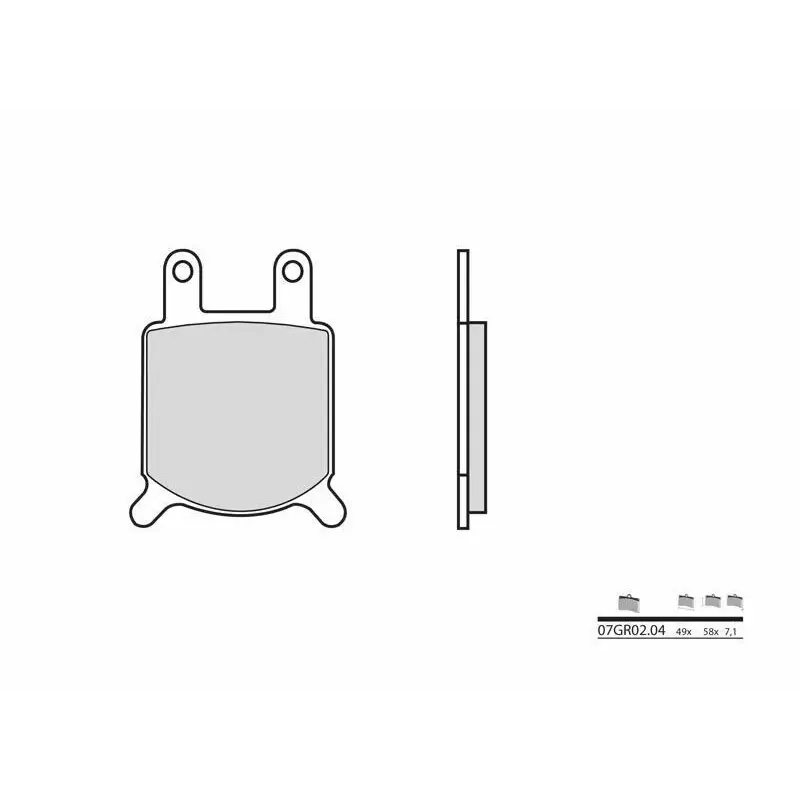 Plaquettes de frein BREMBO 07GR0204 organique Cagiva