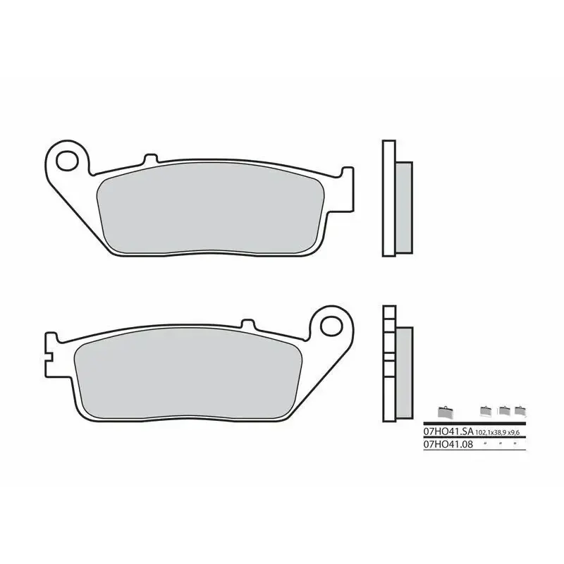Plaquettes de frein BREMBO 07HO4108 organique