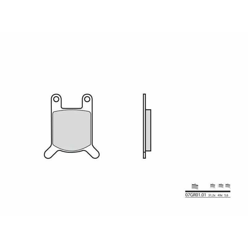 Plaquettes de frein BREMBO 07GR0101 organique