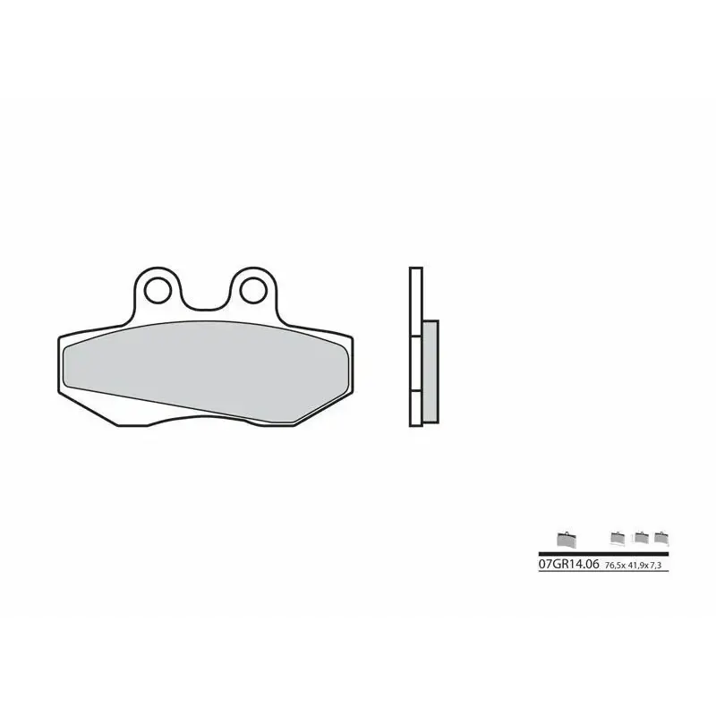 Plaquettes de frein BREMBO 07GR1406 organique