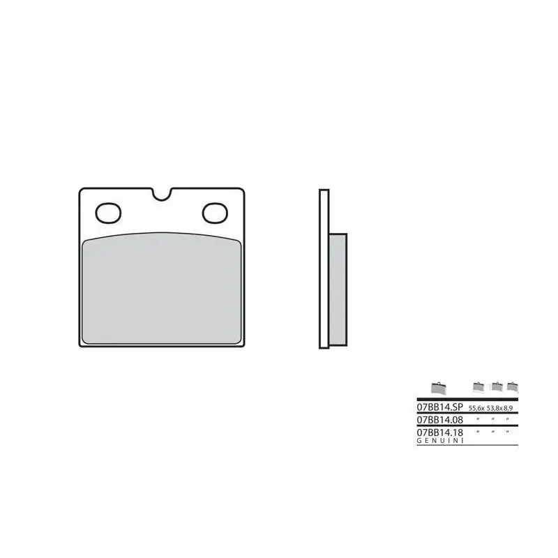 Plaquettes de frein BREMBO 07BB14SP métal fritté BMW