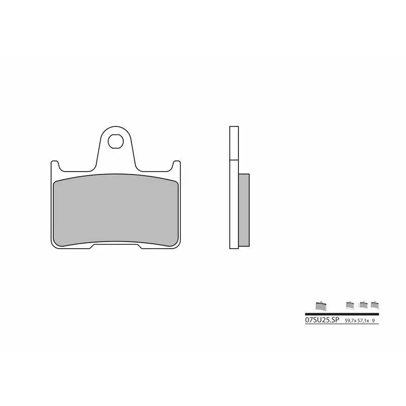 Plaquettes de frein BREMBO 07SU25SP métal fritté Suzuki