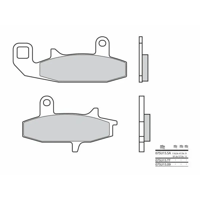 Plaquettes de frein BREMBO 07SU1509 organique Suzuki