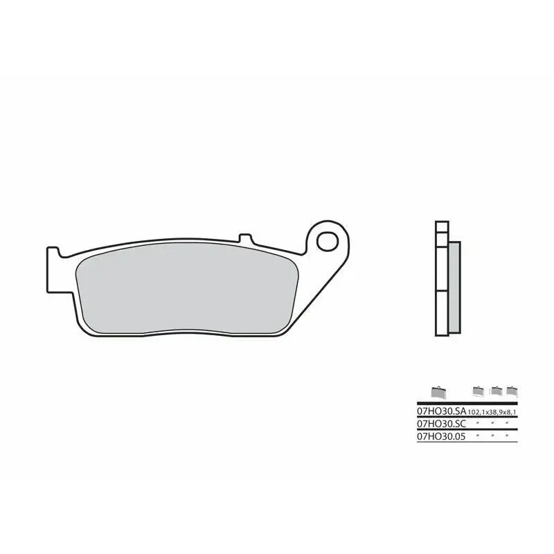 Plaquettes de frein BREMBO 07HO3005 organique