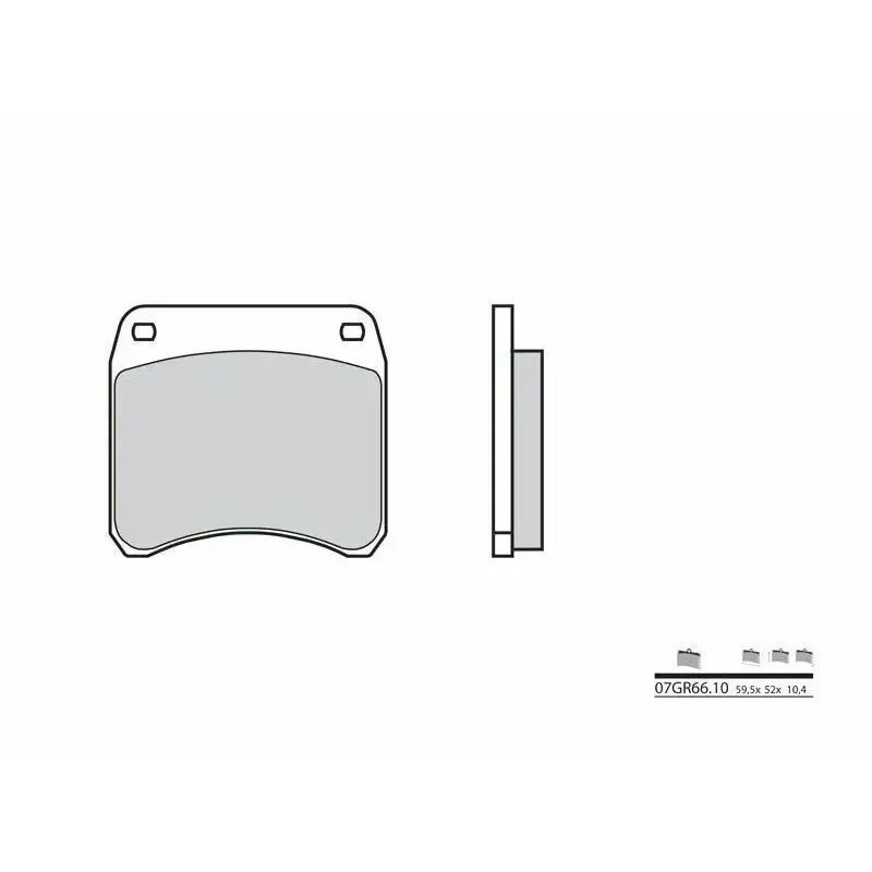 Plaquettes de frein BREMBO 07GR6610 organique