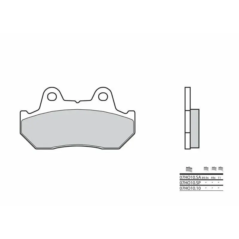Plaquettes de frein BREMBO 07HO10SP métal fritté Honda