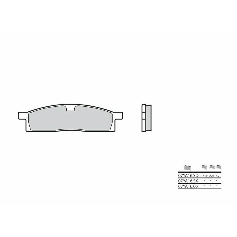 Plaquettes de frein BREMBO 07YA16SD métal fritté Yamaha